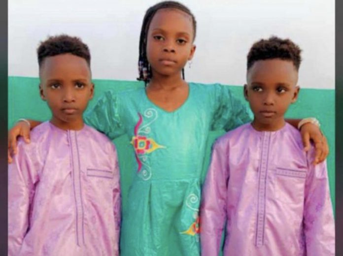  Vidéo – Voici les tristes images des 3 enfants de la Tiktokeuse Codou Fall